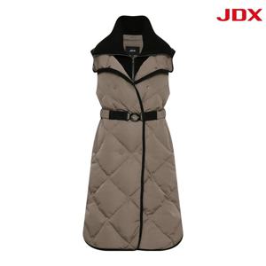 [JDX] 여성 빅 카라 롱다운 베스트(X1WVU8152BE)