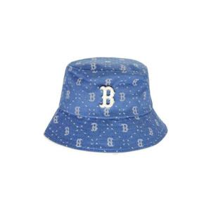 MLB 공용 데님 다이아 모노그램 버킷햇 3AHTMD13N-43SBL