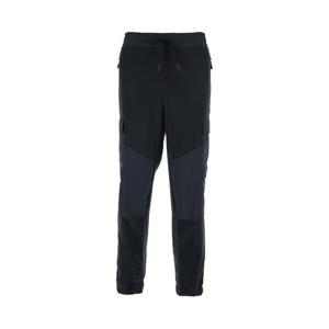 MONCLER GRENOBLE Black Pants with Side Logo Patch and Tech Fabric Inserts in Fleece Man 8H0000389AK8999