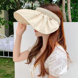 롤업 투웨이 헤어밴드 썬캡 돌돌이모자 와이드챙 여자모자