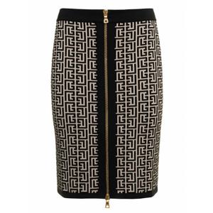 [BALMAIN] 라프리마 여성 스커트 YF1LC006 KB02GFE White/black /14