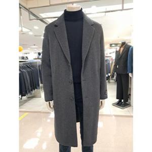 바쏘옴므 세이브존05 차콜울혼방구스조끼분리핸드메이드롱코트 WSY4CJ11ACH