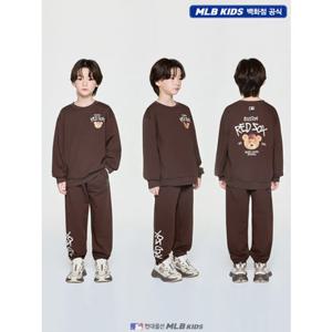 [MLB키즈US] (7AS2C0154-43BRP) 스트릿 메가베어 맨투맨세트 아동맨투맨세트 키즈맨투맨세트