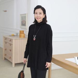 [쉬즈마담]T57395 로댕 루즈핏 가오리 폴라롱니트 60대 엄마옷