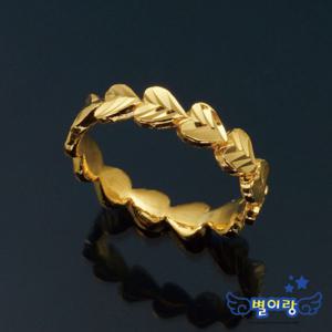 [별이랑]순금 24k 반지(하트3 3.75g 1d)