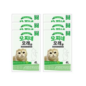 모찌네 고양이 모래 사과향 4L x 6EA(24L) 18.6kg