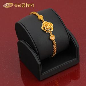 순금 팔찌 24K 컷팅장미 11.25g + 18k 잠금 무료