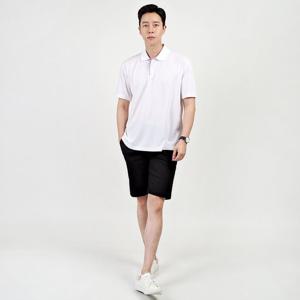 남성 기능 쿨론 반팔 카라티 LM-KAH-NINE-화이트