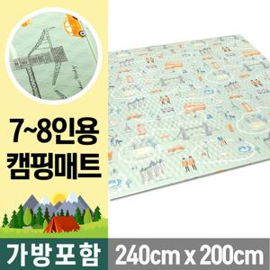 240x200 대형 코만도 랜드마크 양면방수 코팅 캠핑매트