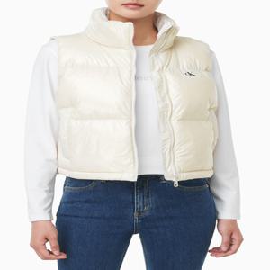 여성 글로시 크롭 다운 패딩 베스트 47D509G-67U 47D509G67U