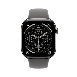 Apple [1차예약ㅣ9/19 배송] 애플워치 11 42mm, GPS + Cellular (내추럴 티타늄, 스톤 그레이 스포츠 밴드, M/L) - [MF8N4KH/A]