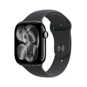 Apple [1차예약ㅣ9/19 배송] 애플워치 11 46mm, GPS + Cellular (제트 블랙 알루미늄, 블랙 스포츠 밴드, M/L) - [MFC44KH/A]