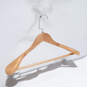 엄지척 게더릭 클래식 정장 원목 옷걸이 (내추럴)