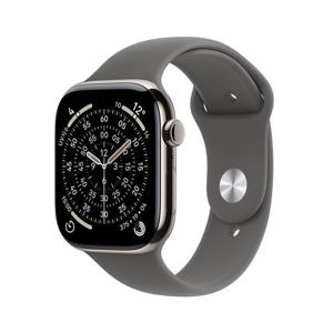 Apple 애플워치 11 42mm, GPS + Cellular (내추럴 티타늄, 스톤 그레이 스포츠 밴드, S/M) - [MF8M4KH/A]