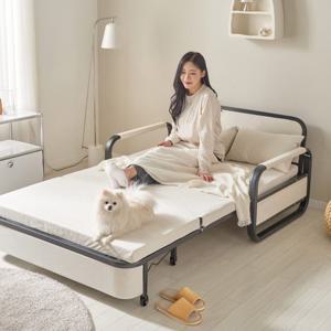 텐스페이스 침대소파겸용 접이식 철제 1인용 소파베드 SF4034R 착불 [착불]