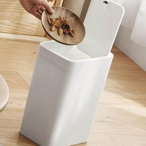 엄지척 슬림 원터치 휴지통 8.5L 모던디자인 거실 매장