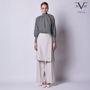 V19.69 ITALIA 25F/W 골드컬러포인트 레이어드 랩 스커트