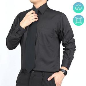 [노블진]남자 블랙셔츠 스판 정장 드레스 Y셔츠 빅사이즈