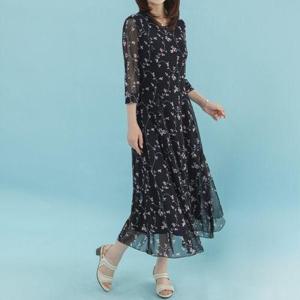 [디얼마미]여름꽃 플레어 원피스 /마담 미시 중년 여성 빅사이즈 40대 50대