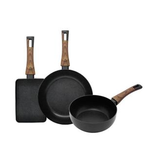 실바트 까리노 IH 인덕션 프라이팬 3종 세트 계란말이팬 18cm + 프라이팬 20cm + 궁중팬 20cm