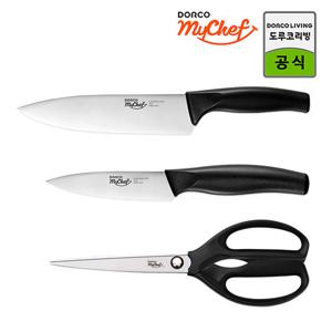 도루코 마이셰프 뉴베이직 칼가위 3종세트 (식도+과도+주방가위)/주방칼/칼세트