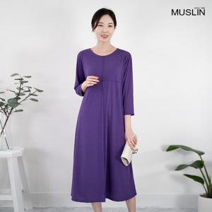 여성 엄마옷 핀턱 7부 원피스 OP203081 중년여성의류/50대/60대/마담/빅사이즈/할머니옷