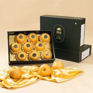 [과일꾼] 지정일 출고 보자기 동봉 나주배 선물세트 특품 2호(7.5kg 9-10과)