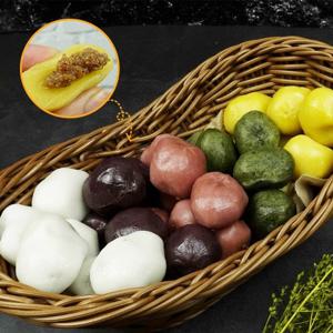 [시루조아] 1분상차림! 찹쌀로 빚어 쫀득한 오색 찹쌀 송편 [1+1] 1,500g 60알