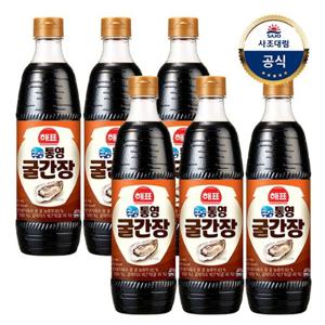 [사조대림] 통영 굴간장 840ml 6개