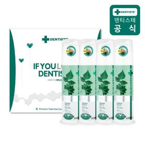 [덴티스테] 4P 선물세트 뉴플러스화이트 펌프치약120g