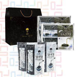 [김대감]선물세트 [발효간장 도시락김 (4g x 12봉) x 2세트+스틱 김자반 (10g x 7봉) x 3세트