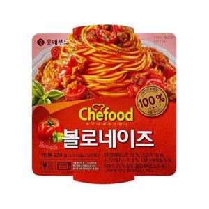 롯데 쉐푸드 스파게티 볼로네이즈 220g 4개