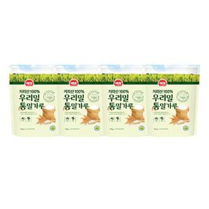[사조대림] 해표 우리밀통밀가루 750g 4개