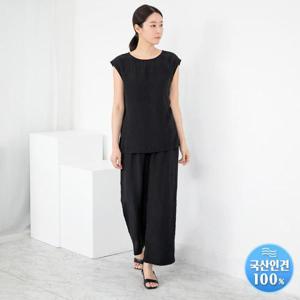 엄마옷 모슬린 라운드 인견 티셔츠 통바지세트 ST505066 중년여성의류/50대/60대/마담/빅사이즈/할머니옷