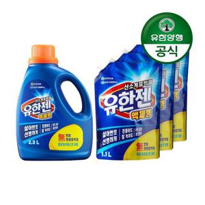 갤러리아_[유한양행]유한젠 액체형 산소계표백제 용기 2.3Lx1개+리필 1.1Lx