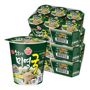 [오뚜기] 쇠고기미역국라면 소컵 60g X 18개
