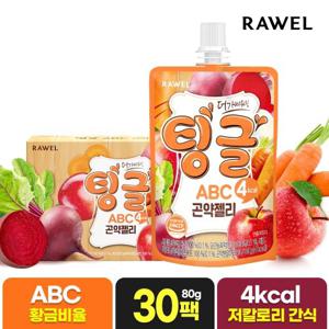 로엘 팅글 ABC 주스 곤약젤리 3박스, (80g x 30팩)