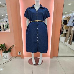 [수스]루즈핏 데님 벨트원피스 S252BOP603_US