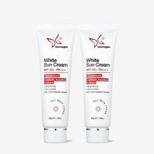 더마겐 화이트 선크림 50g 1+1 / 예민피부 3중 기능성 무기자차 썬크림