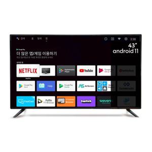 [으뜸효율10%환급] A430ES FHD 43인치 구글안드로이드 11 스마트 TV  /택배-자가설치