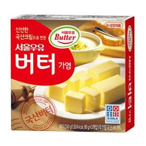 [서울우유치즈] 가염 버터 240gx3
