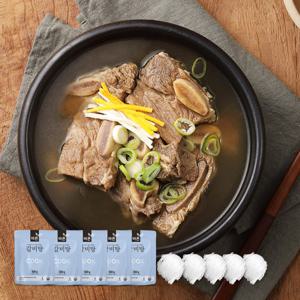 [진한식품]바른 갈비탕 500g 5개 + 당면 5개 /2세트 구매시마다 육개장 추가증정