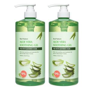 코스메이트 네이처 알로에베라 수딩젤 1000ml 2개