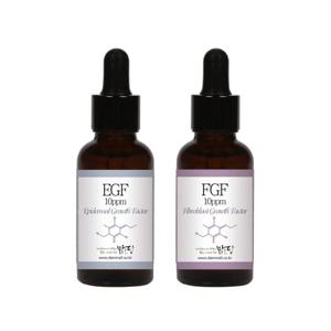 맑을담 EGF FGF 10ppm 30ml 2종세트 이지에프 앰플 원액
