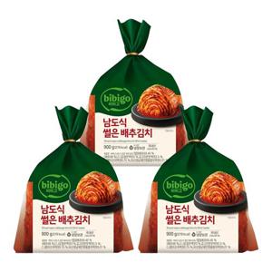[CJ]비비고 남도식썰은배추김치 900g x3개
