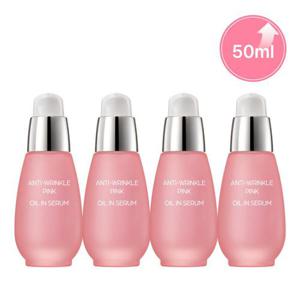 [참존]용량UP/참존) 안티링클 핑크오일인세럼 50ml 4개
