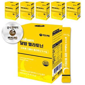 아임힐링 달밤 식물성 리포좀 멜라토닌 5mg 30포 x6박스