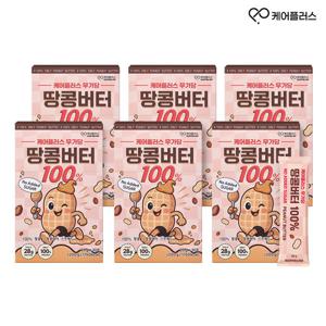 케어플러스 무가당 짜먹는 땅콩 버터 100% 6박스(20gX60포)