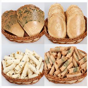 [대성제과] 민속과자 세트 총 1kg(부채형전병, 땅콩맛전병, 생강맛전병, 김맛전병)