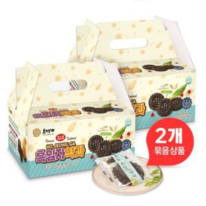 [호정가] 흑임자약과 1KG 1+1 (2개 묶음, 총 2KG) / 고소한 검은깨의 중독되는 맛